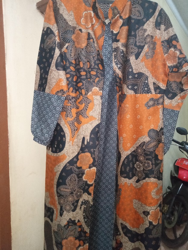 Maura Couple - Sania Ruffle Batik Couple | Batik Couple Modern | Gamis | Batik Couple Gamis