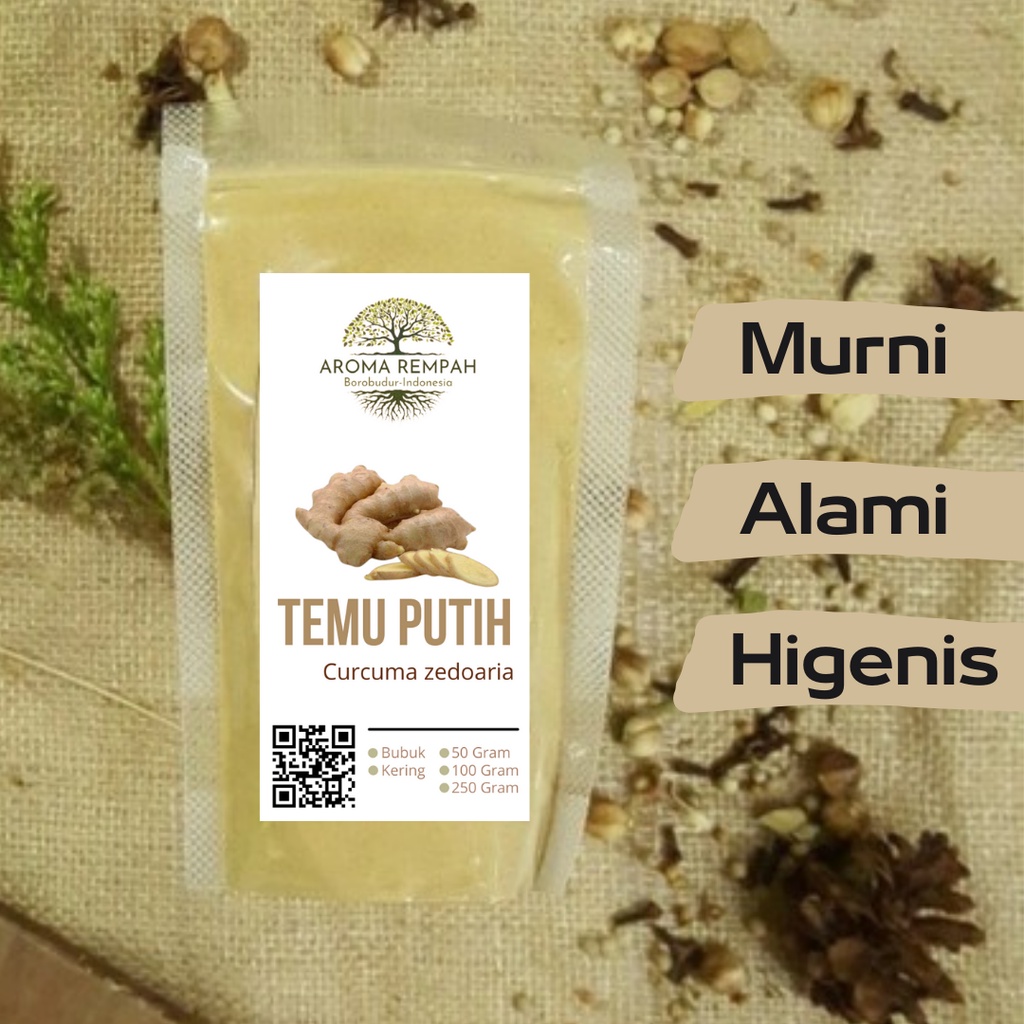 

TEMU PUTIH BUBUK MURNI - Curcuma Zedoaria - HERBAL - JSR - REMPAH - PREMIUM QUALITY