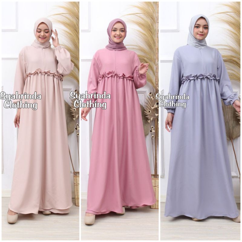 Gamis Panjang Polos Premium Import