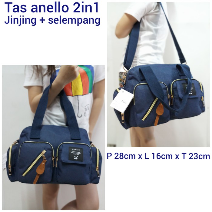 TAS MEWAH TAS WANITA ANELLO 2in1 SELEMPANG + JINJING A132 ORIGINAL