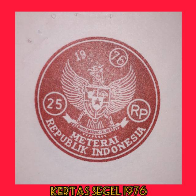 

KERTAS SEGEL TAHUN 1976