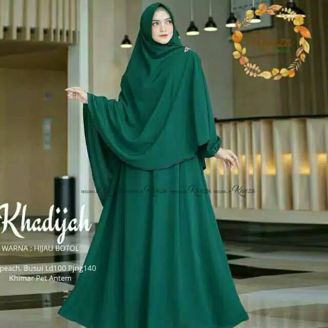 KHADIJAH SYARI//GAMIS SET HIJAB//FASHION WANITA MOSCREPE