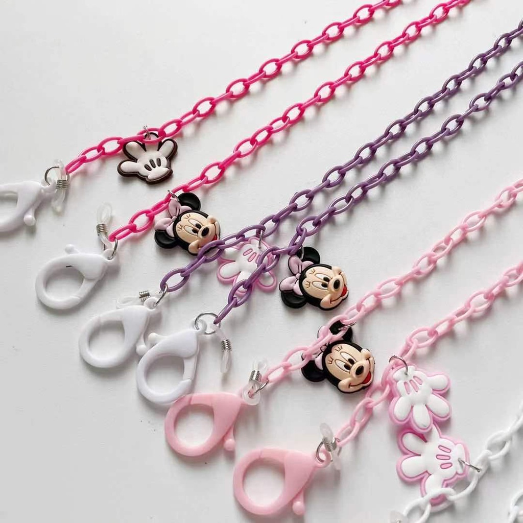 Kalung Rantai Lanyard Bahan Akrilik Warna Permen Untuk Earphone