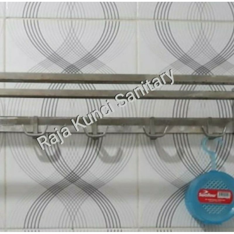 Gantungan Handuk Lipat Stainless/Gantungan Lipat/Gantungan Handuk Lipat 2 Baris Stainless