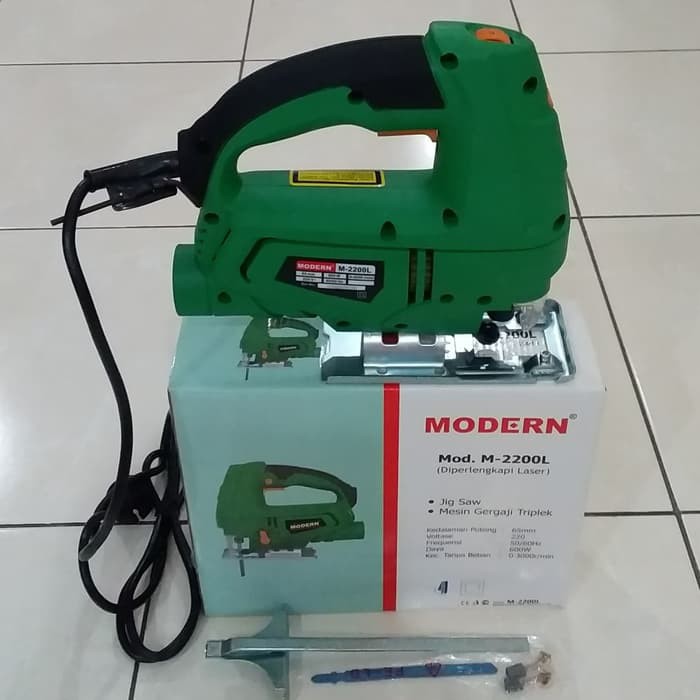 Mesin Jig Saw Gergaji Triplek Modern M2200L (Laser)