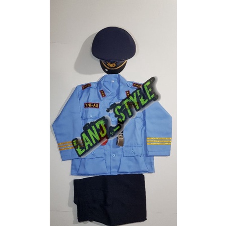 BAJU TNI AU ,ANGKATAN UDARA ANAK, SERAGAM AU ANAK