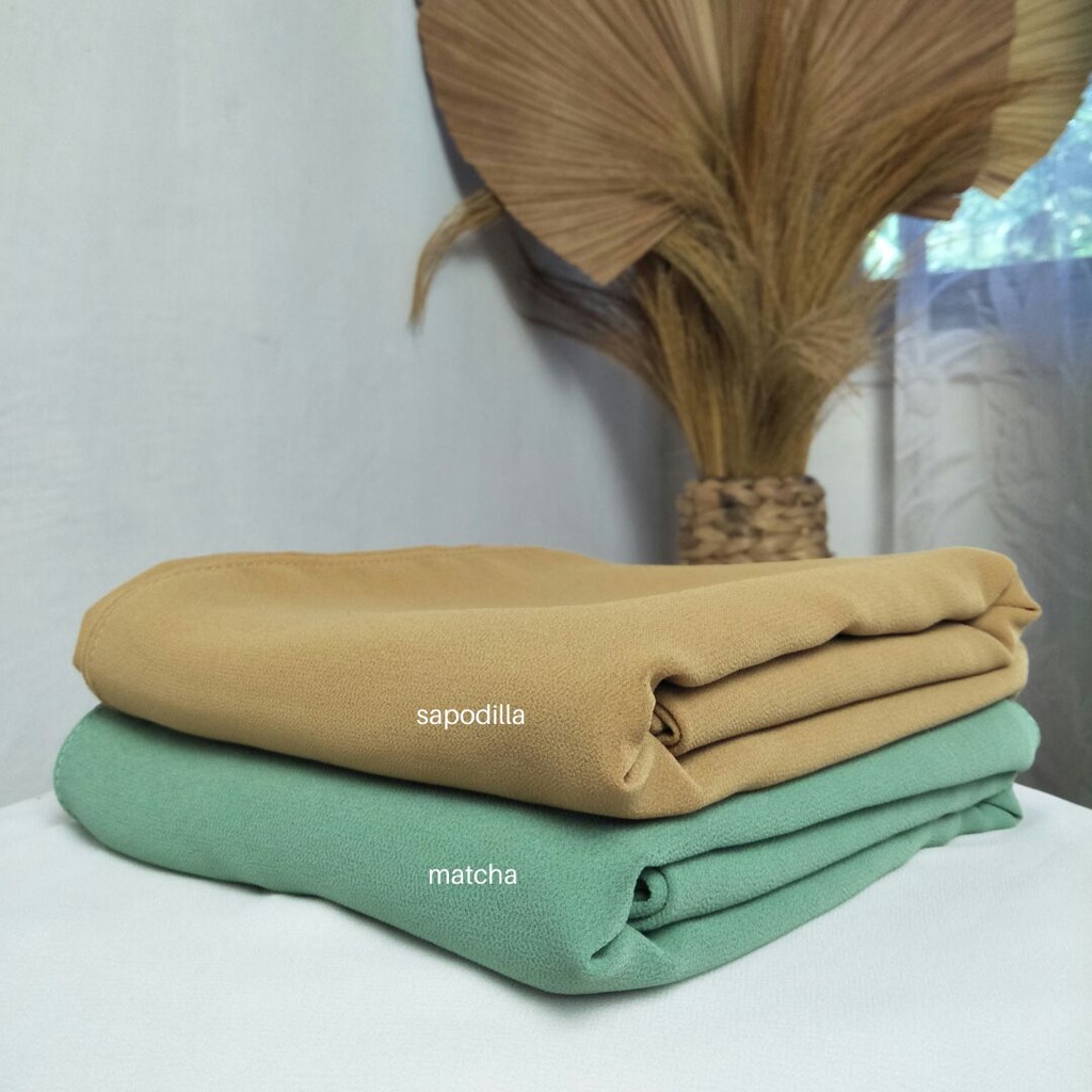 (PART 1)PASHMINA 200x75 SET CADAR/PASHMINA CERUTI SYARI/PASHMINA JUMBO-Sapodilla