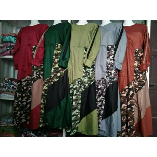 Gamis toyobo mix army/gamis katun toyobo/gamis toyobo/gamis mix army