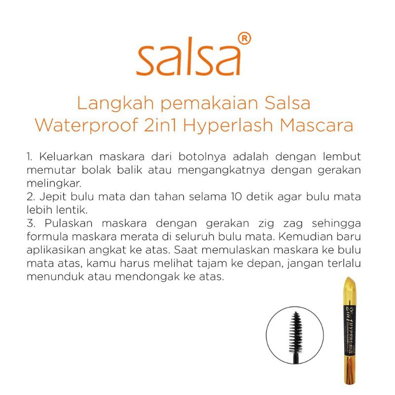 Mascara Eyeliner 2in1 Salsa Waterproof