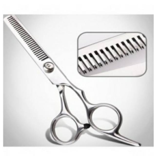 Gunting Sasak Rambut Full Stainless Steel - BHT002 - Silver