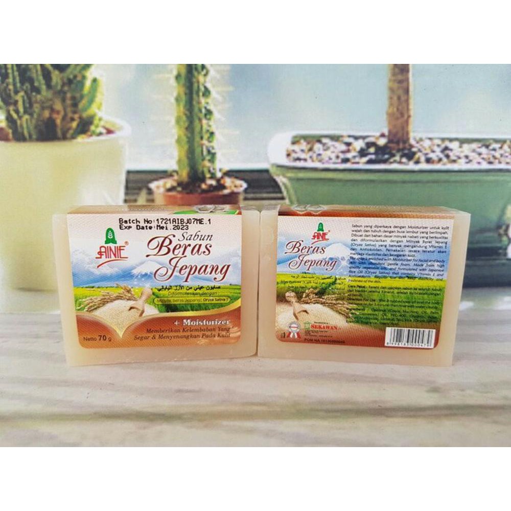 Ainie Sabun Beras Jepang Original Bpom Rice Milk Soap Jepang Bpom Indonesia