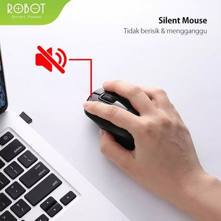 OBOT Mouse Wireless M312 2.4G Silent Key 1600DPI 500Hz Garansi Resmi 1 Tahun