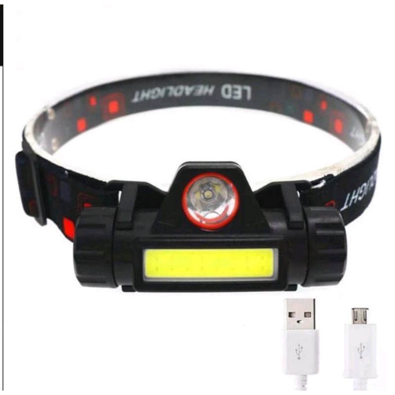 Senter Kepala COB MAGNETIC Recharger / Headlamp sorot