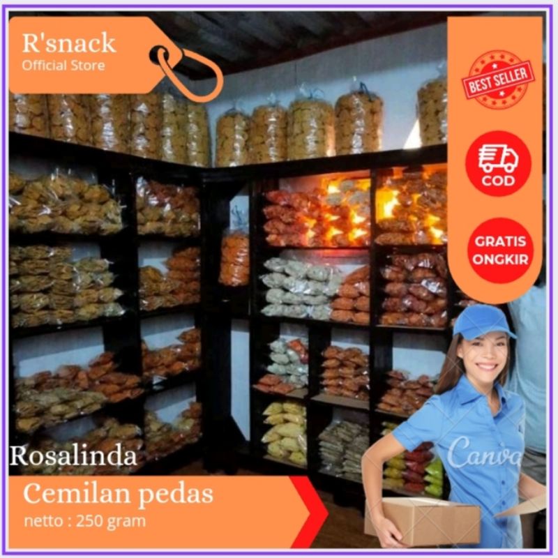

Cemilan pedas rosalinda serba 250gr