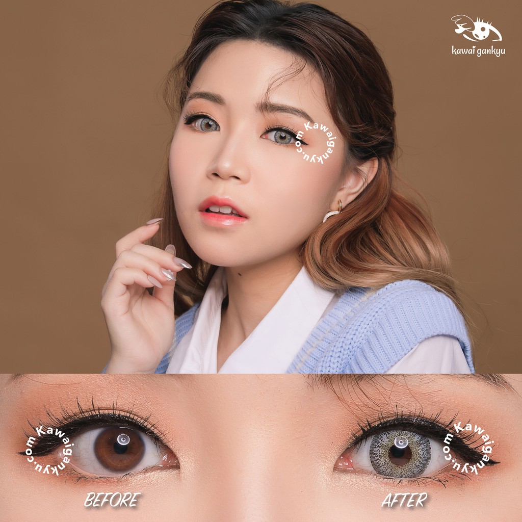 KawaiGankyu Softlens - Princess Venice Gray (1botol)