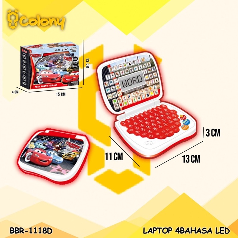 LAPTOP 4IN1 (4 BAHASA) PAKAI LAYAR