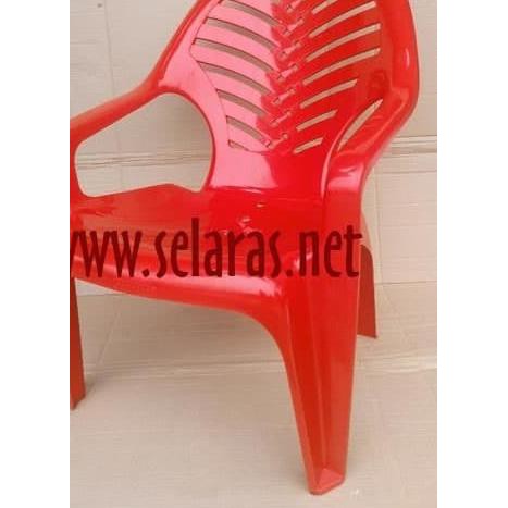kursi teras  kursi santai  kursi main game plastik napolly 909 merah