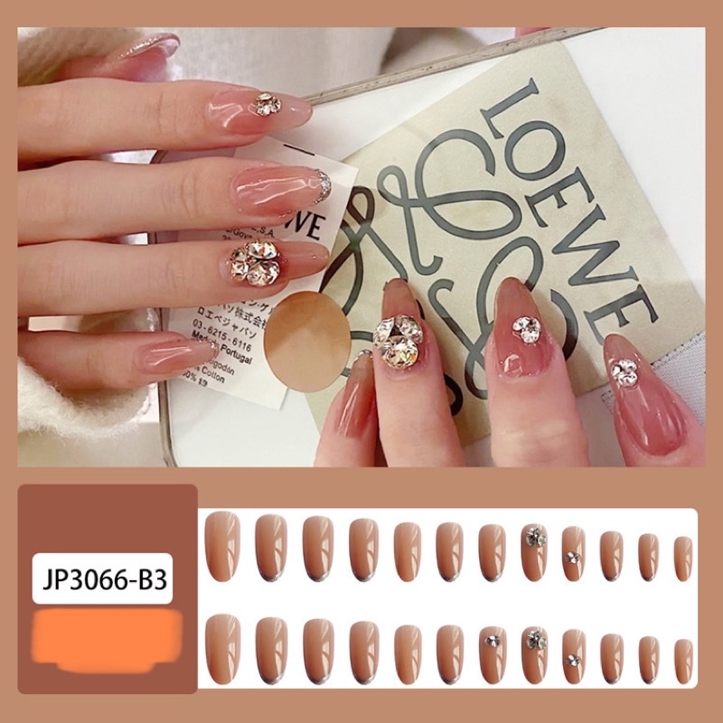 Kuku Palsu 【A46，lem sticker】Nikah kuku Wedding False Nailart Pengantin Tangan