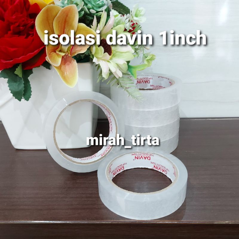 

Isolasi selotip solasi DAVIN 1 INCH .isolasi murah