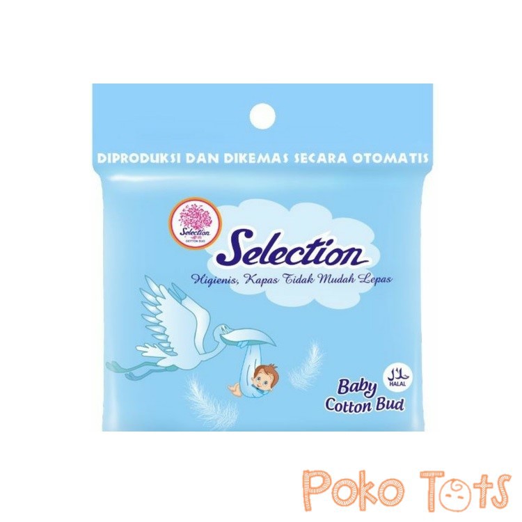 Selection Baby Cotton Bud 100pcs Pembersih Telinga Bayi dan Anak