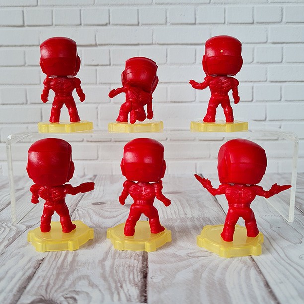 Set Figure Ironman Chibi Avengers hiasan kue