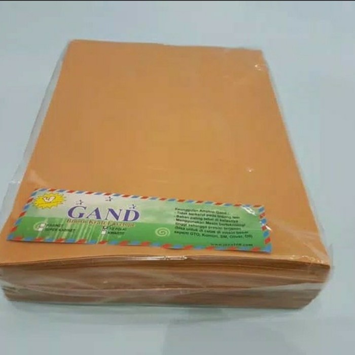 

amplop coklat 1/2 f4 folio isi 100 lembar