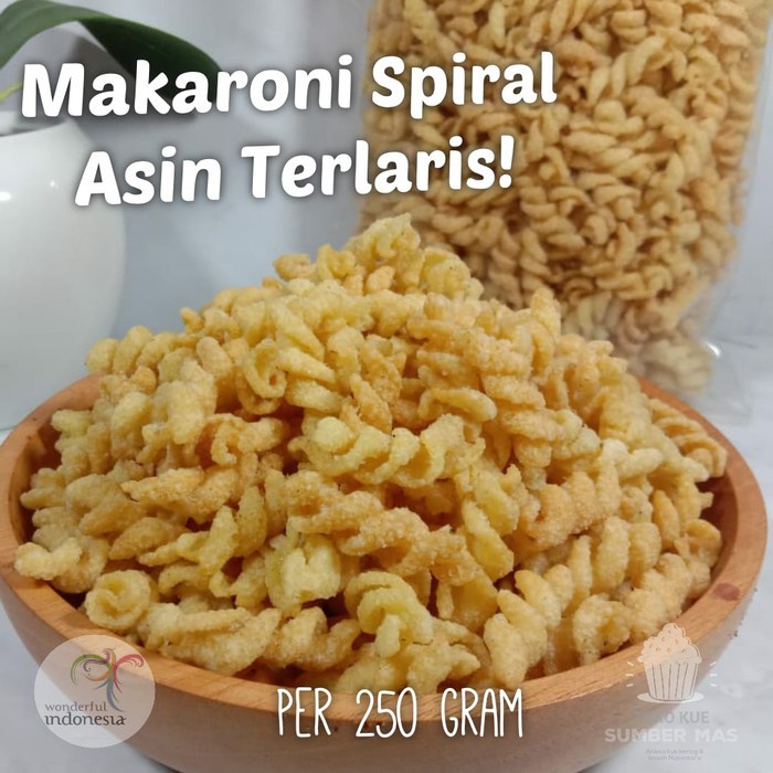 

MAKARONI SPIRAL ASIN 500gr / MACARONI SPIRAL /MAKRONI KILOAN