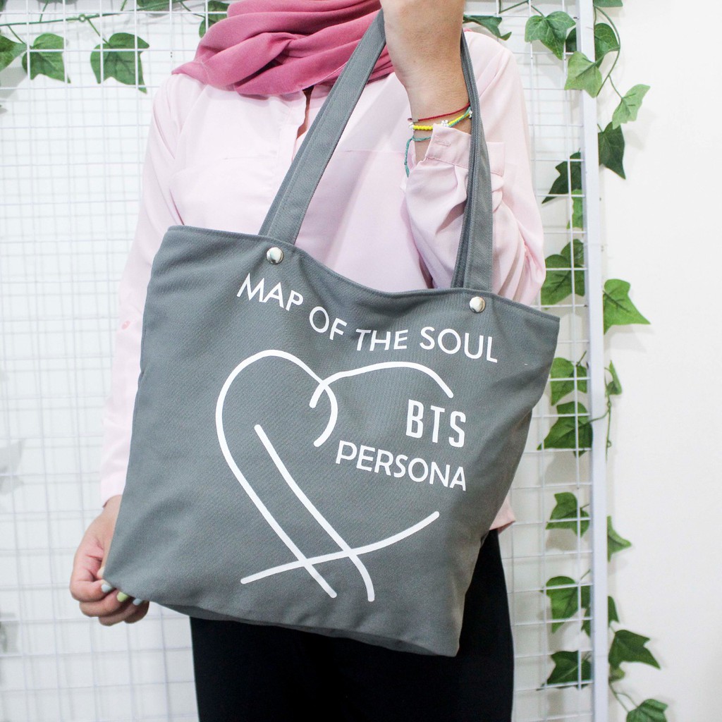 (TGS OLSHOP) - Totebag Wanita Kuliah Resleting Kanvas Premium Tebal Besar