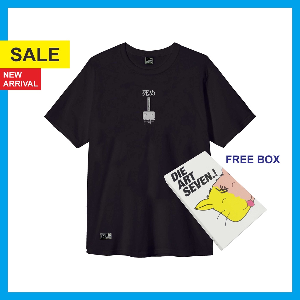 Dieartseven - Kaos Distro Pria T shirt Mate Black