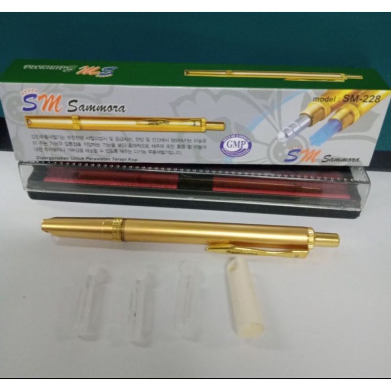 PEN BEKAM STAINLESS SAMMORA ORIGINAL KOREA SILVER / SAMMORA GOLD