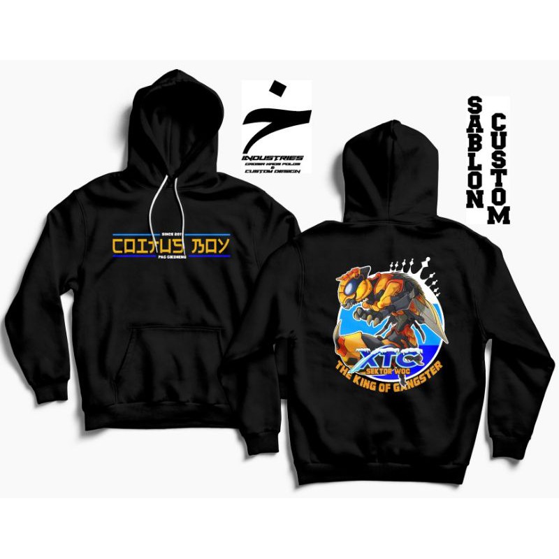 JAKET COTTON FLEECE,HOODIE JUMPER,JAKET XTC INDONESIA,BAJUXTCINDONESIA,JAKETDISTRO,SABLON,DTF,DTG