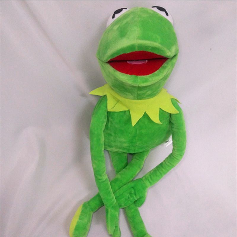 60cm Big Full Body Boneka Kermit the Frog Hand Puppet Soft Plush Toy Kids Gift Mainan