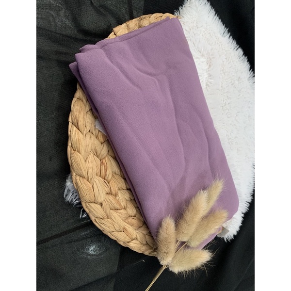 Pashmina crinkle cotton hijab pashmina kusut By:AZARA-Dusty Purple