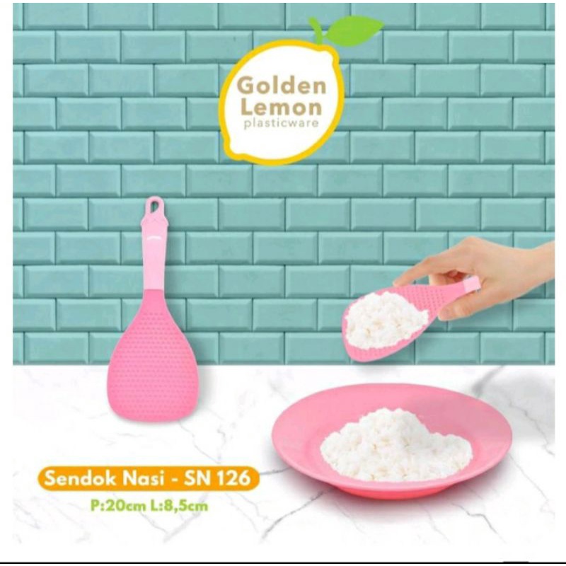 SENDOK NASI GOLDEN LEMON/ CETONG NASI GOLDEN SUNKIST.