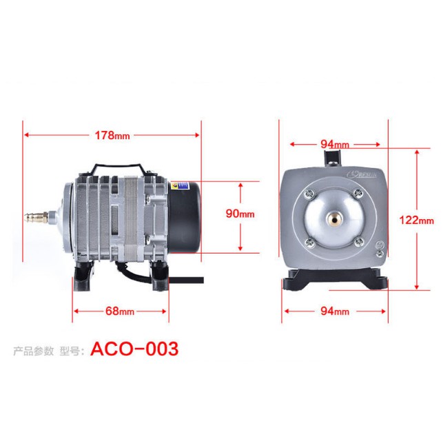 RESUN ACO-003 Pompa Udara Aerator Electromagnetic Air Compressor