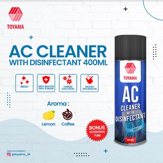 AC CLEANER - Pembersih AC Mobil - TOYAMA - AC Refresher - Pembersih Evaporator AC
