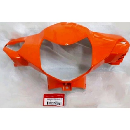 Cover Handle FR Totok Batok Lampu Depan Stang Revo 100 Lancip Lama Orange Ori AHM 53205KVR600PEO