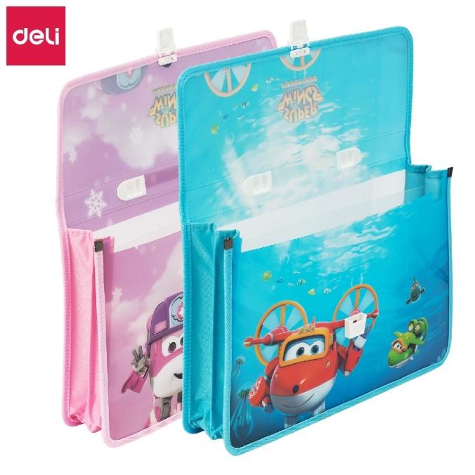 

Office & Stationery | Document Organizer | Deli Eb41202 Super Wings File Bag 0.6Mm Bahan Pp Fc 2 Warna | Best Seller