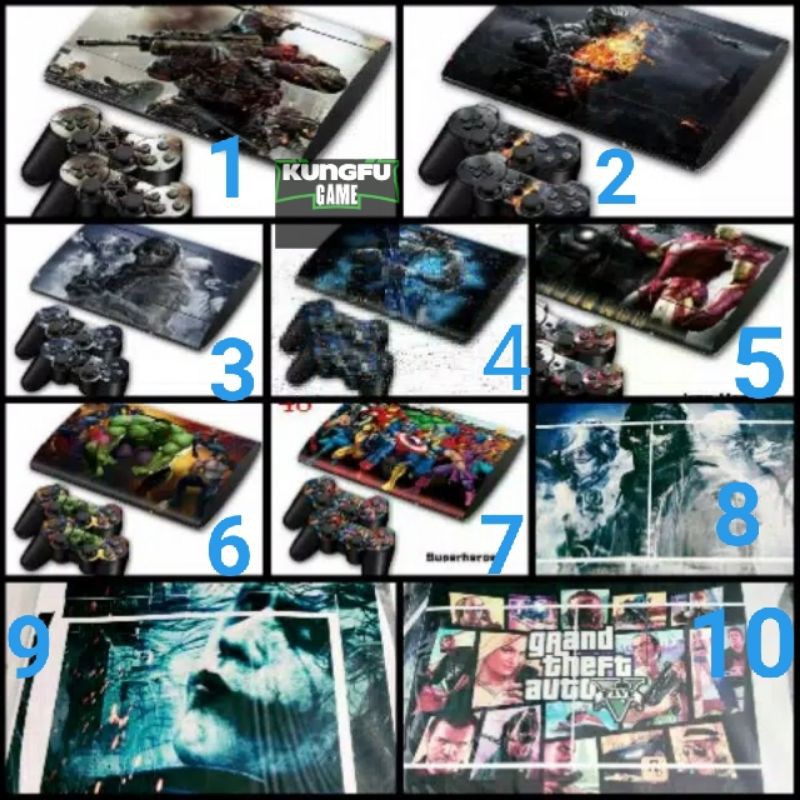 garskin atau sticker ps3 super slim