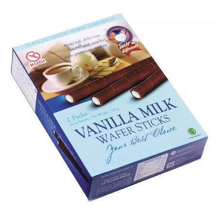 [HALAL] Kugi Vanilla Milk Wafer Sticks 120gr Astor Panjang