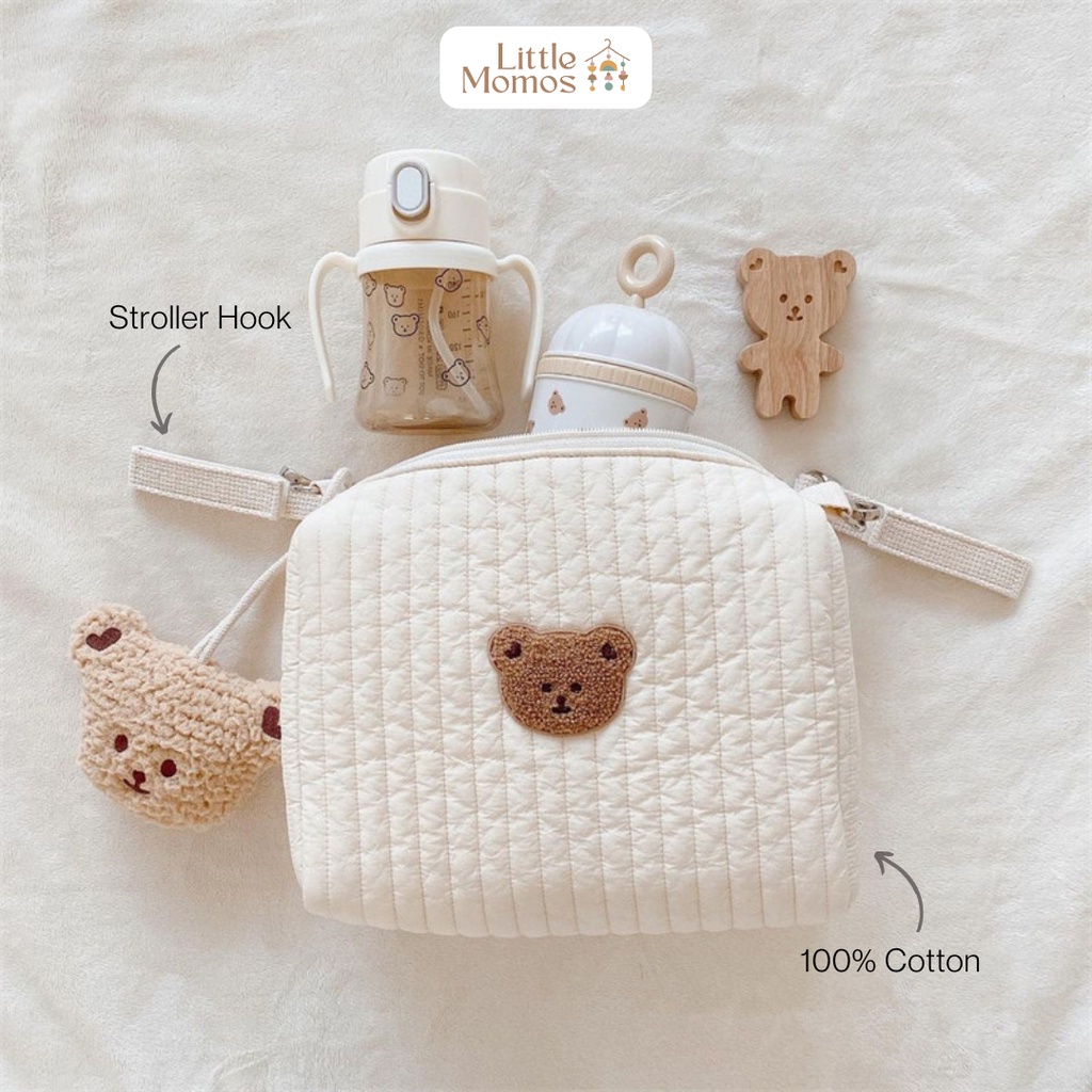 Little Momos Premium Cotton Stroller Pouch Bag | Tas Gantung Stroller