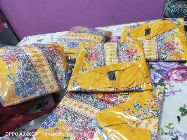 Batik Tunik Shibori Jumputan Terbaru All Size 106cm / Hrb026 Yelbor Navbor / Biru Putih / Original..