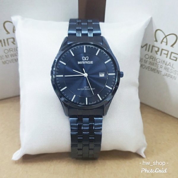 Jam Tangan Pria Mirage 8544 Biru Original . Jam Tangan Mirage Original