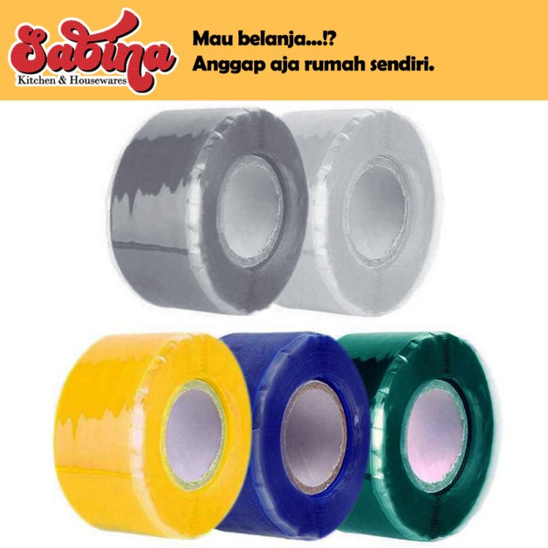 Lakban Isolasi Pipa Ledeng Silicone GreenHouse Leak Seal Tape