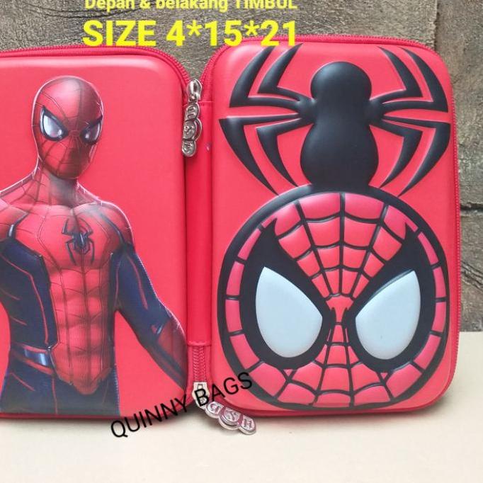 

(TERLARI⚡) Pencilcase HardTop 3D SuperHero kotak pensil hardcase smiggle superhero Timbul 2 SISI produck terlaris