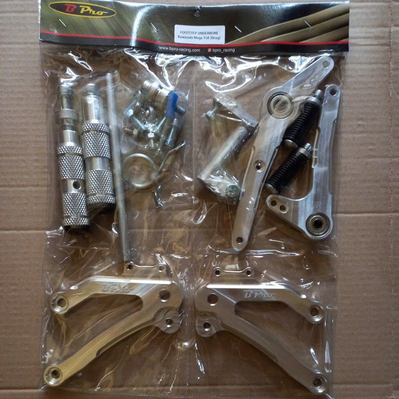 Footstep Step Underbone Bpro Untuk Motor Kawasaki Ninja R RR 150 Drag Race Tromol