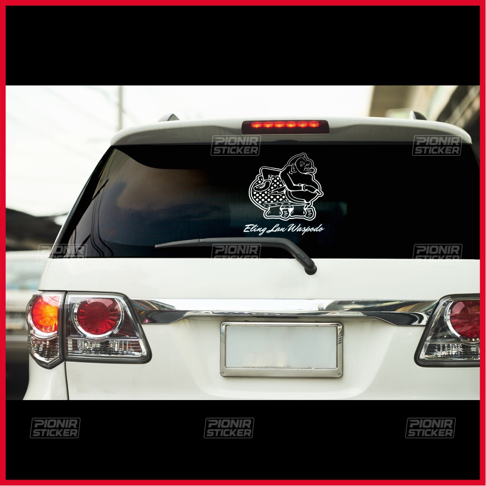 Stiker semar kaca mobil universal cutting sticker semar