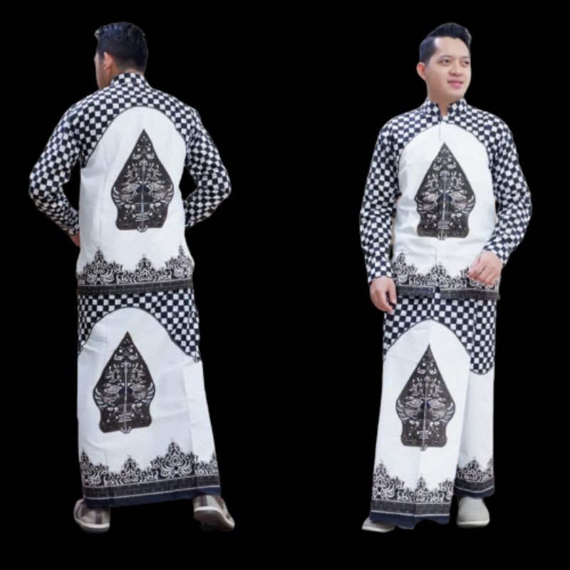 Setelan Sarung dan Kemeja Batik