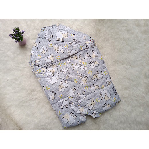 TERMURAH!! SELIMUT TOPI BAYI UK 89X89 MOTIF SELIMUT BABY ANAK UNISEX (KAWAII)