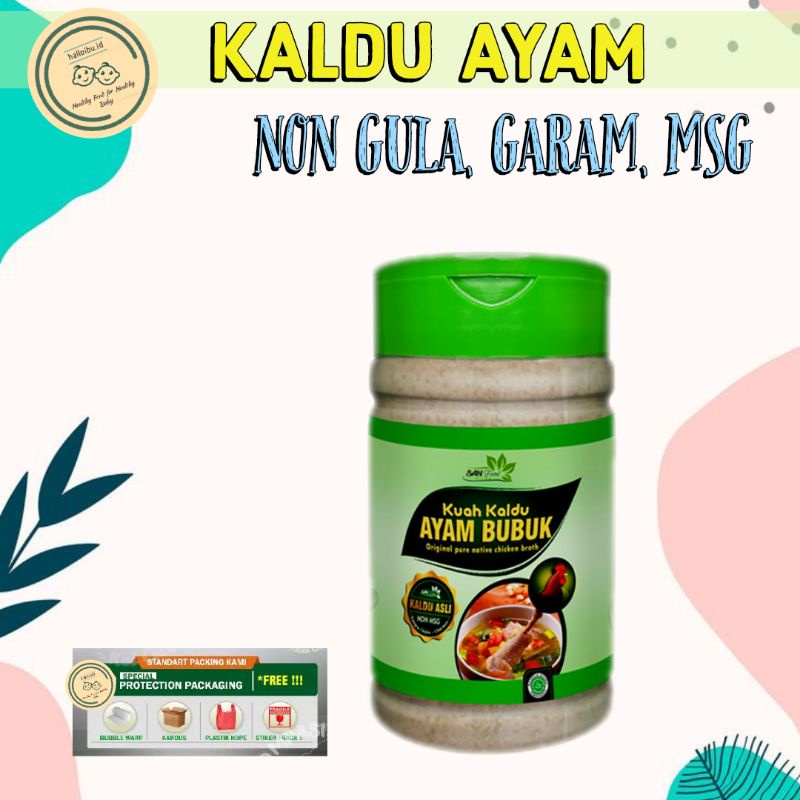 

Sanfood Kuah Kaldu Ayam Bubuk 70 gr Non Gula Garam, Non MSG, Non Pengawet